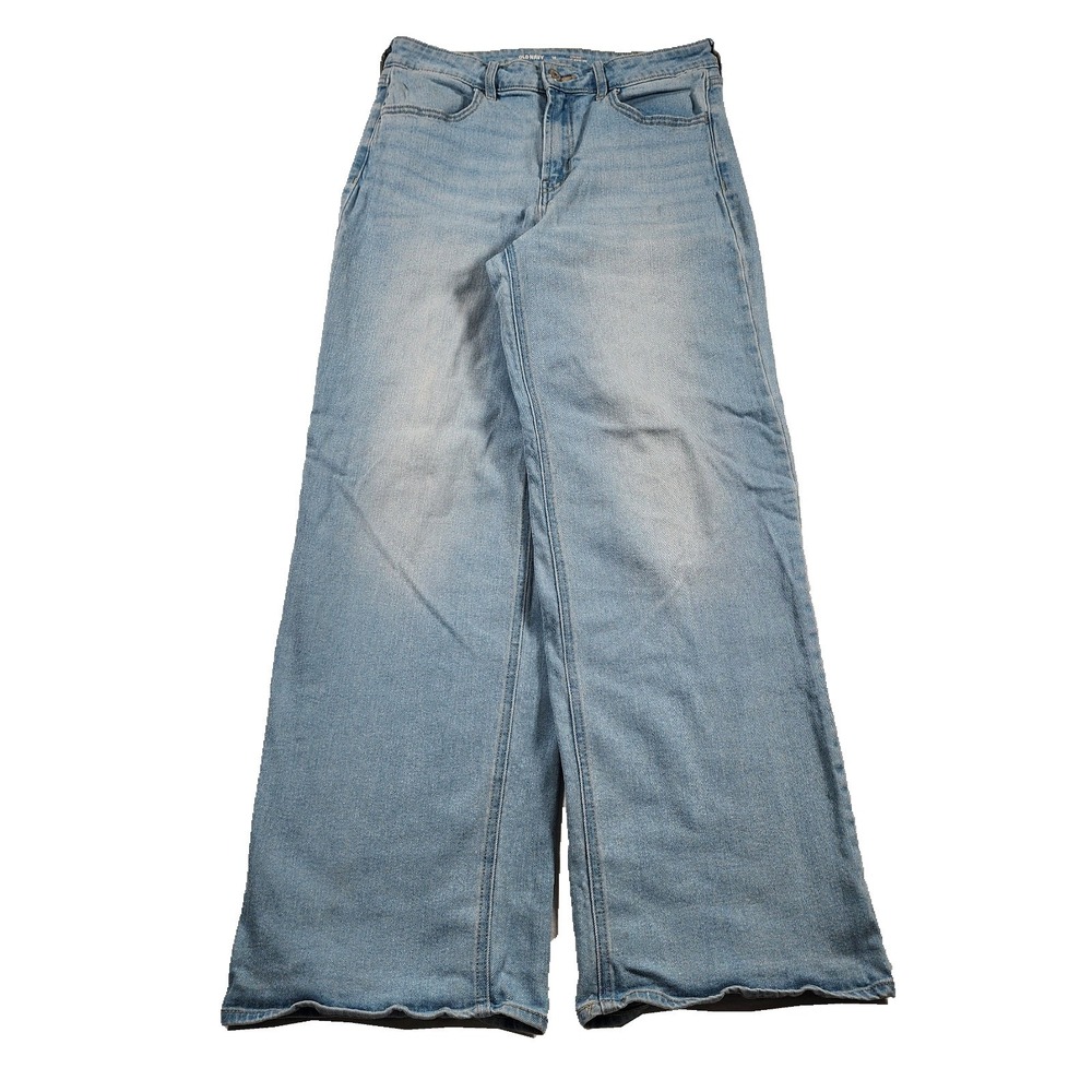 Old Navy Jeans Womens 10 W28 High Rise Wow Wide Leg Light Wash Puddle Y2K
